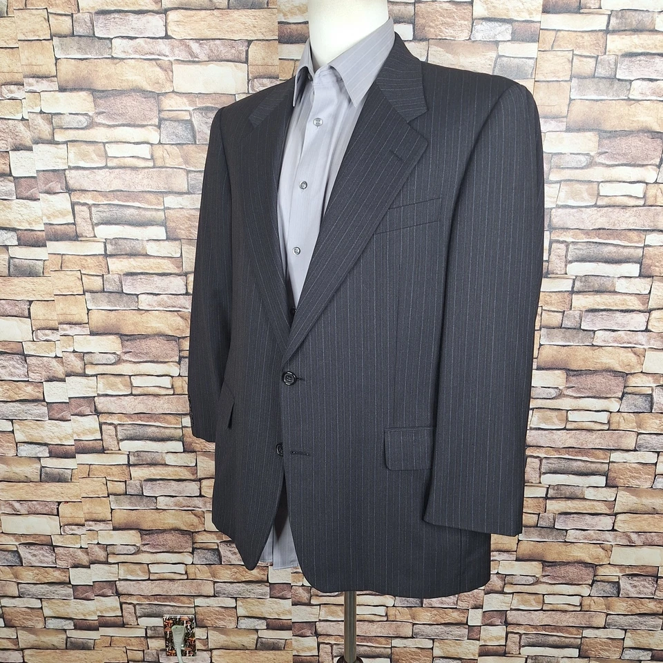 Hickey Freeman 2 Piece Suit Mens 42R 38X29 Dark Charcoal Wool Cashmere - Image 4 of 4