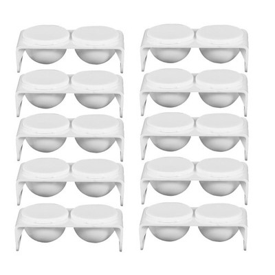 10 Stck. Kristall Nagel Mischbecher Langlebig Glas Acryl Flüssig Nail Art Werkzeuge Clea