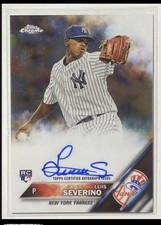 2016 Topps Chrome - Rookie Autographs Luis Severino #RA-LS (AU, RC)