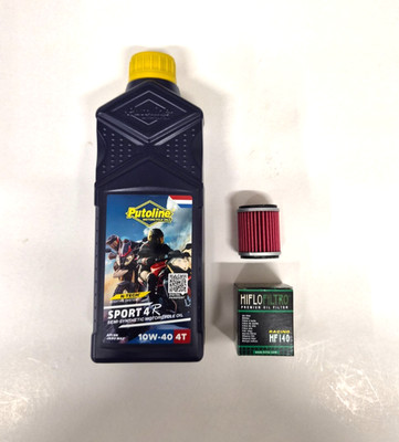 PUTOLINE OFF ROAD 4 10w40 ENGINE OIL & HF140 YAMAHA YZF450 2014 - 2017