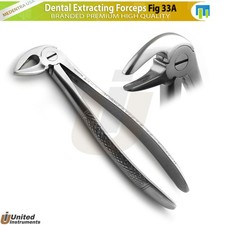 Extracting Forceps Fig. 33A Tooth Lower Root Jaw Molars Dental Extraction Plier