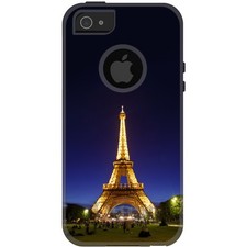 OtterBox Commuter for Apple iPhone Pick Model Eiffel Tower Paris Night