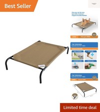 Elevated Dog Bed - Breathable Off-The-Ground Pet Bed with Cooling Fabric, Joi...