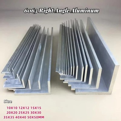 6063 Right Angle Aluminum L-shaped Aluminum Alloy Edging Triangle Metal L-500mm