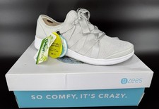 BZees Womens Slip-on Sneaker, Grey US Size 10M New I’m Box