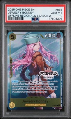 2025 ONE PIECE JEWELRY BONNEY PSA10 2枚組 2025 ONE PIECE OFFLINE REGIONALS PACK 2025 SEASON 2 #085 JEWELRY
