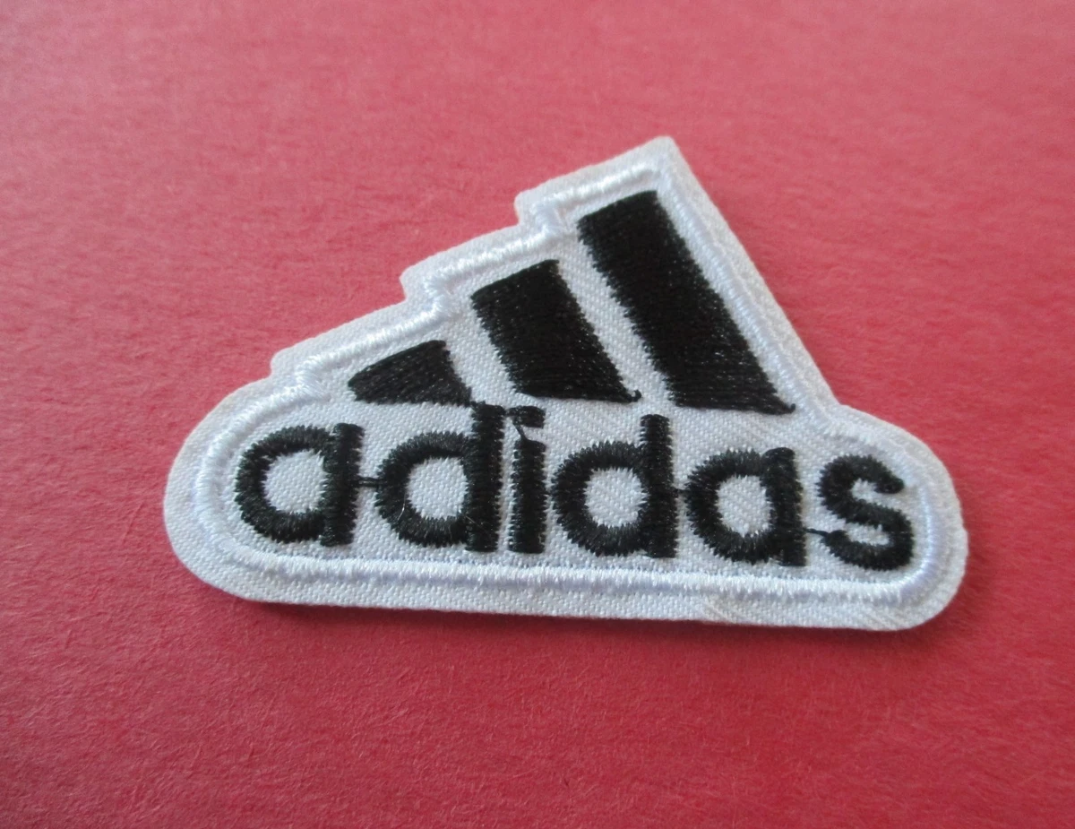 Adidas (Running Shoes) Black & White New Iron-On Patch 2"