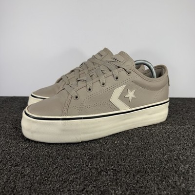 Converse Women's Star Replay Platform Low 569536C Brown Sneaker Shoes Size 8