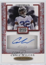 2021 Sage Premier Draft Auto Red Chris Wilcox #A49 Auto 2f9