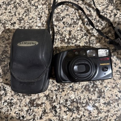 Samsung Maxima Zoom 105 AF Point&Shoot Film Camera 38-105 Super Macro Lens Works