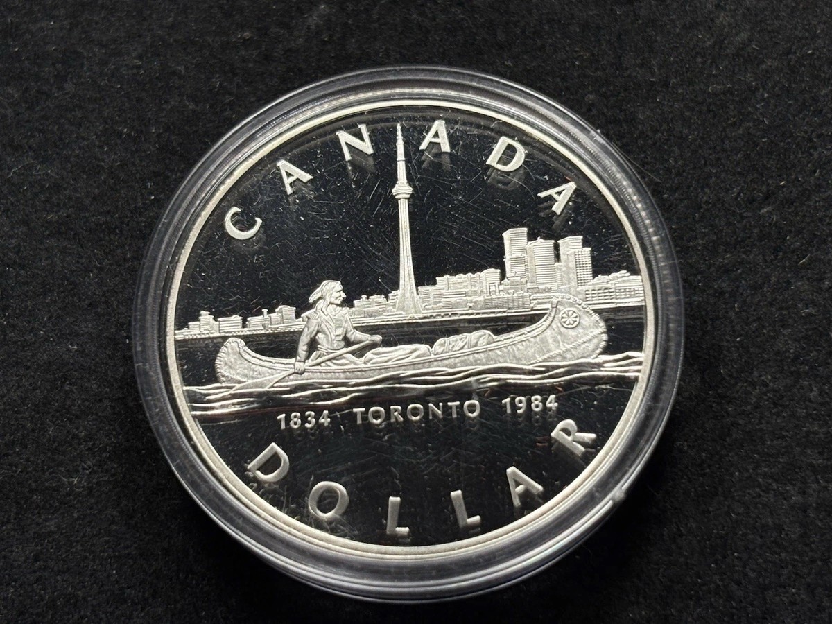 カナダの記念1ドル（1984年／TORONTO） 1984 Canada Silver Dollar, 150th Anniversary of Toronto