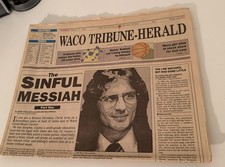Waco Tribune Herald 2/27/93 David Koresh Branch Davidian  True Crime Newspaper
