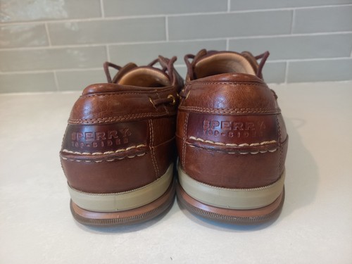Mens Sperry Top Sider Gold Cup A/O 2-Eye Tan Leather Boat Shoes US size 13 W - Picture 8 of 14