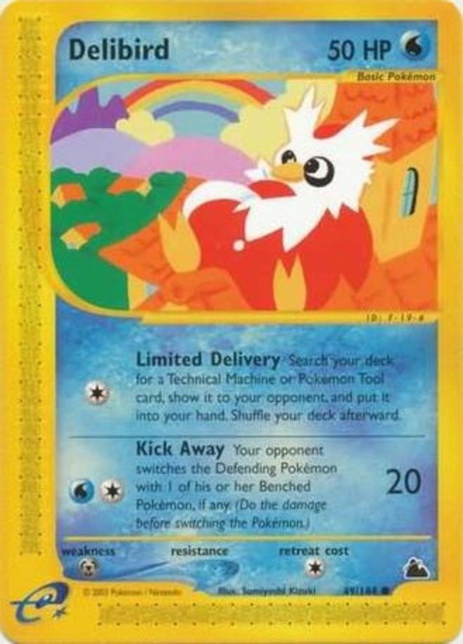 Pokemon - Skyridge - Delibird 49/144- Condition (NM) 