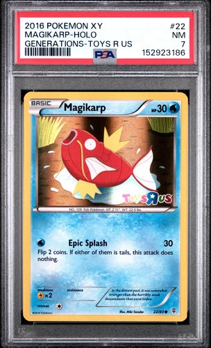 2016 Pokemon Xy Generations Magikarp #22/83 Toys R Us PSA 7