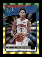 2020-21 Donruss #204 Killian Hayes Rated Rookies Green Yellow Laser