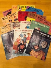 Lot of 16! 1956/8/9 Walt Disney's Magazines - Mickey Mouse Club #1, Full set V4