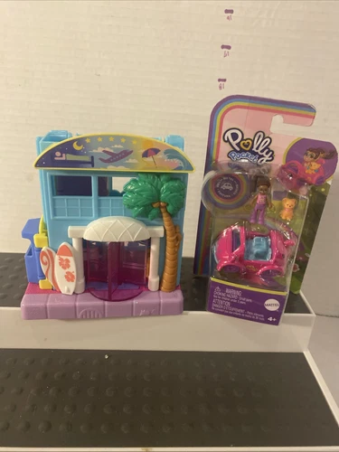 Polly Pocket GKL58 Pollyville Hotel 2019 Mattel & New In Package Figure & Car