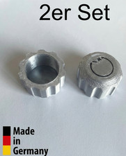 Handrad Handregulierkappe Bauschutzkappe M30 x 1,5 farbig silbern Ausführung PLA