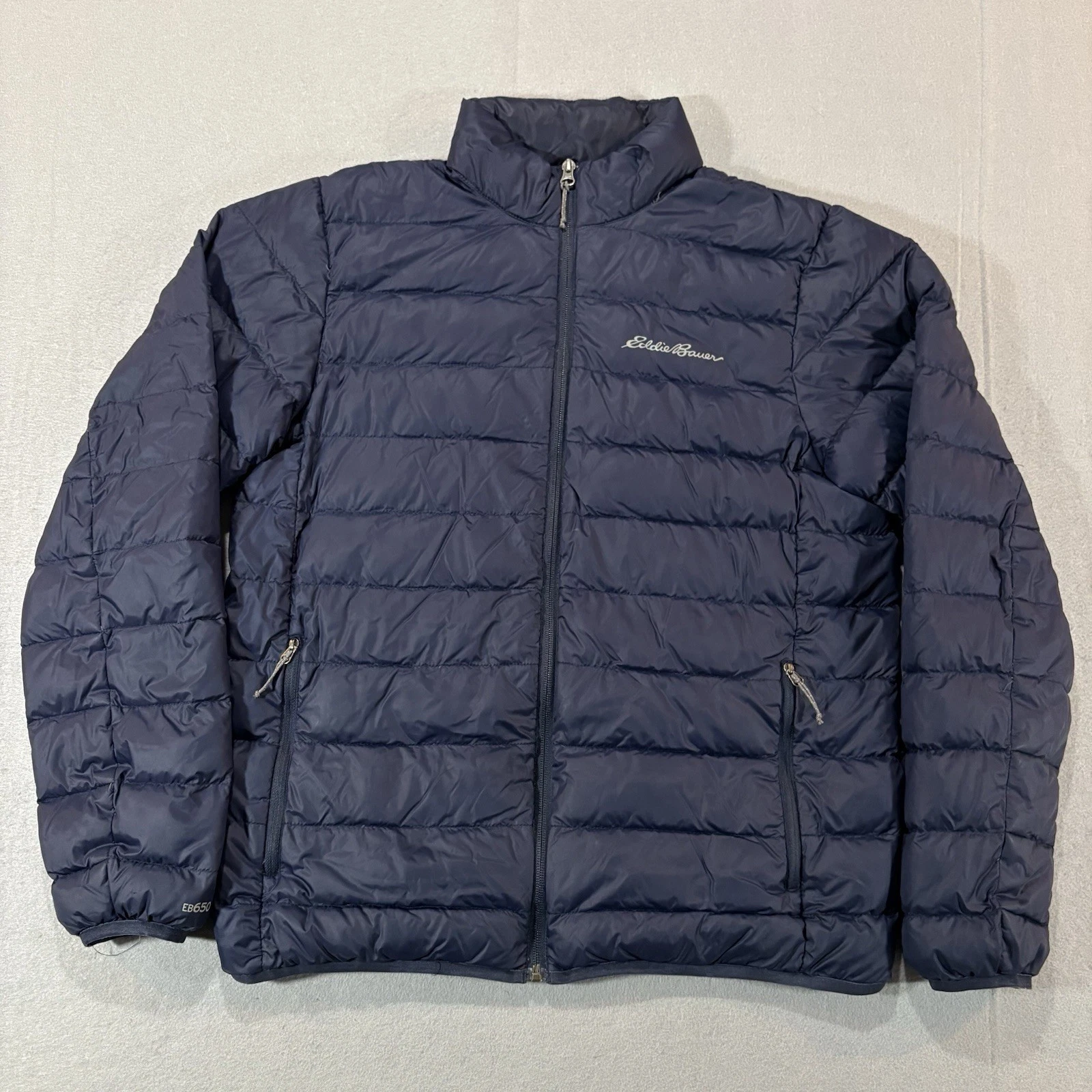 Eddie Bauer EB650 Jacket Mens Size M Goose Down Puffer Lightweight Packable