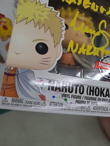 Funko Pop! Naruto (Hokage) #724 Special Signed Maile Flanagan Figure PROTECTOR - Picture 7 of 13