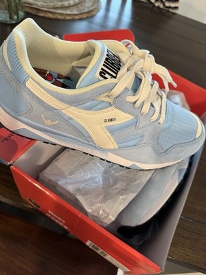 Diadora Clubber Men s Low Top Lace-Up Athletic Sneakers Blue/White New Box