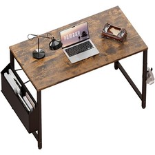32 Inch Computer Desk for Small Spaces with Storage Bag, Home Office Work Des...