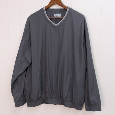 Pro Tour Gray Pullover Golf Windbreaker Lightweight Mens XL Layering / #1040