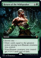 MTG English Extended Art Return of the Wildspeaker NM Normal Throne of Eldraine