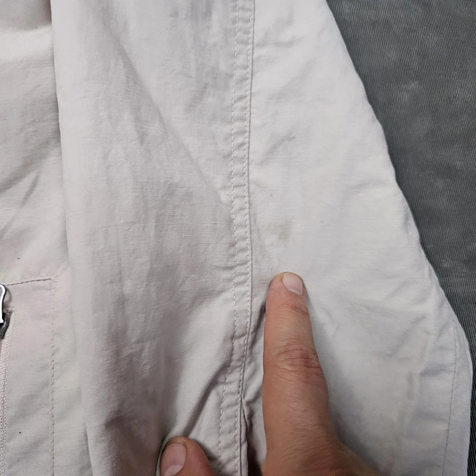 SCOTTeVEST Sterling Jacket Mens XL Beige Travel TEC Multi Pocket Lightweight Zip - Image 3 of 4