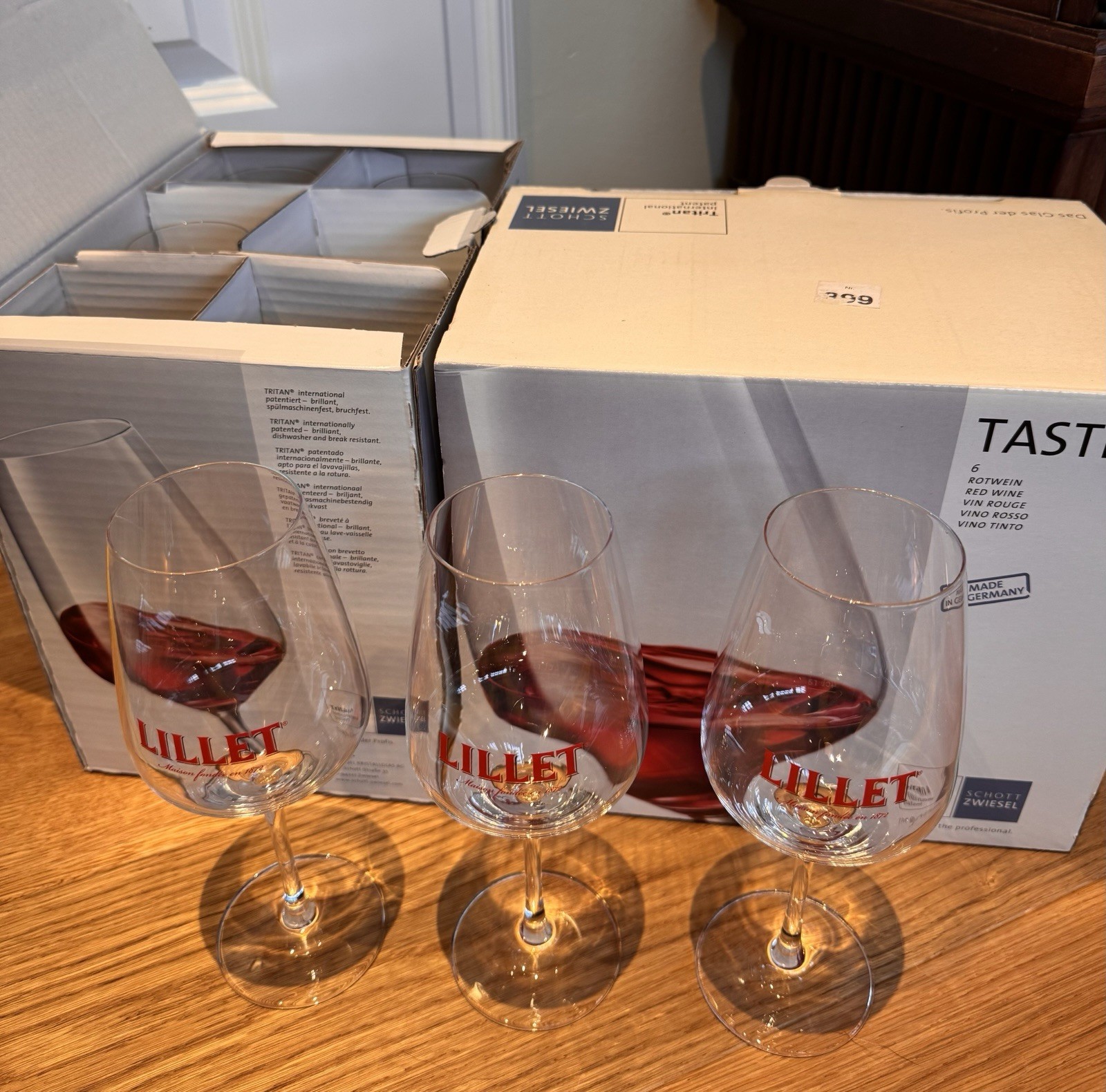 6x Schott Zwiesel Tritan Lillet-/ Weingläser + Neu & OVP +