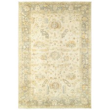 Beige Vines Bulbs Scrolls Leaves Floral 10307 - Aprx 6' x 9'