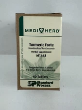 Mediherb M1448 Turmeric Forte Herbal Supplement - 60 Tablets Exp 12/25