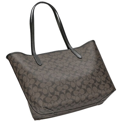 COACH トートバッグ f5696 CITY TOTE SIGNATURE NWT Coach City Tote Bag In Signature Canvas With Heart Petal