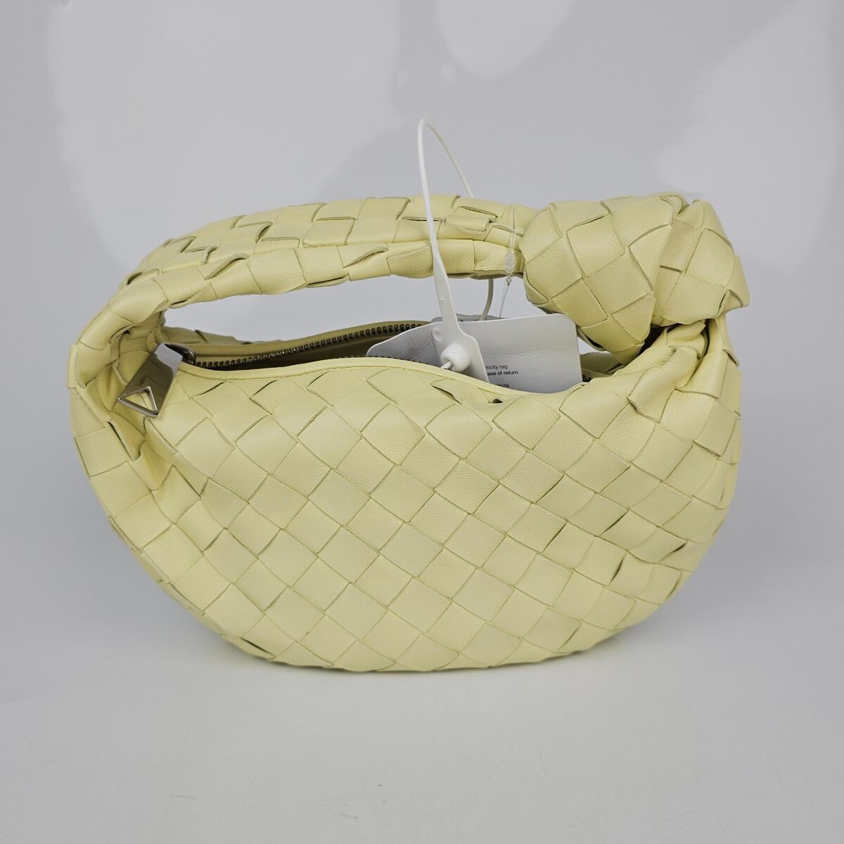 BOTTEGA VENETA Mini Jodie Intrecciato Ice Cream Leather Top BOTTEGA VENETA Mini Jodie Intrecciato Ice Cream Leather Top
