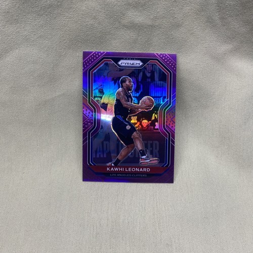 Kawhi Leonard 2020-21 Panini Prizm Purple #209 Los Angeles Clippers /99 🔥