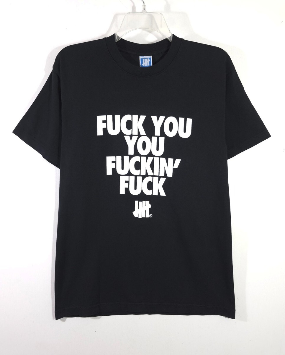 トップス UNTORN Fuckyouyoufuckingfuck Tee Undefeated Mulberry Short Sleeve F*ck You T-Shirt New York Black