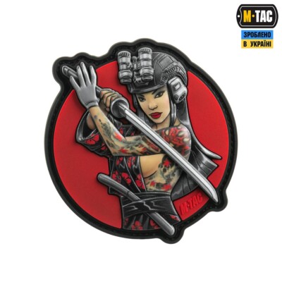 MILITÄRAUFNÄHER / LUFTWEICHER AUFNÄHER / MORALISCHER AUFNÄHER SITH MÄDCHEN MIT KATANA