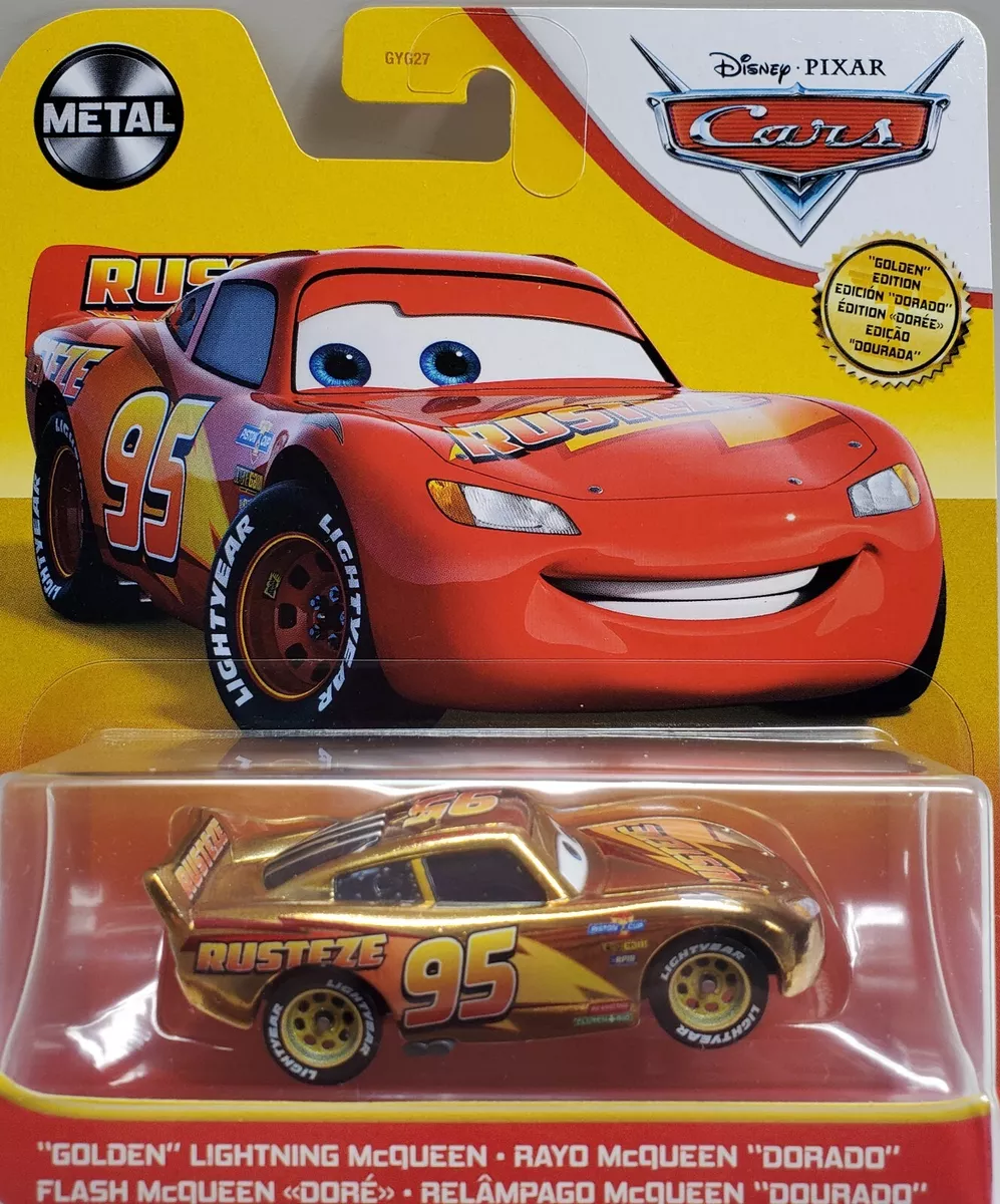 Disney Pixar Cars GOLDEN Lightning McQueen Diecast eBay