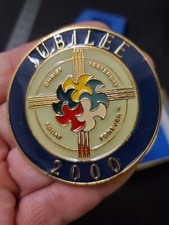 Medaglione Giubileo 2000 Smalto Tono Oro Intarsio Redentoristi Baltimora 150 NOS