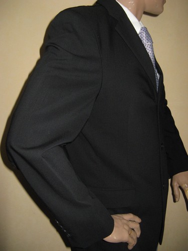 WORN ONCE NAVY TED BAKER ENDURANCE SINGLE BREAST SUIT 40R CHEST 34 WAIST 32 LEG - Picture 2 of 12