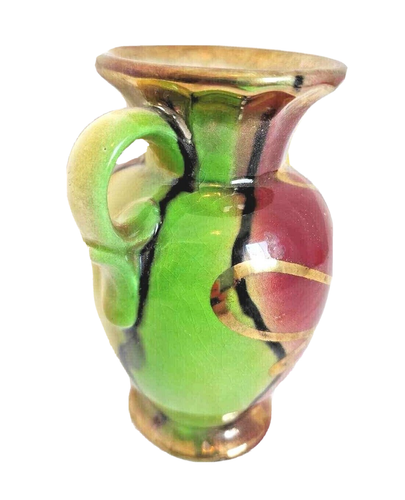 Scheurich Vase 233-12 Art SMALL Vintage West German Pottery Glazed Colorful - 第 5/9 張圖片
