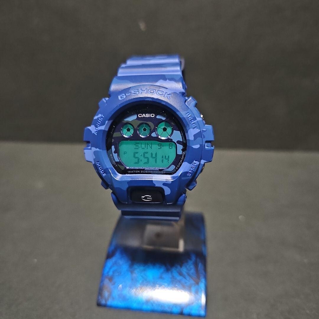 Near Mint] Casio G-Shock S6900CF Digital Watch Blue Camouflage