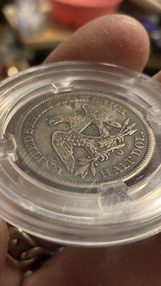 1854-0 Arrows Seated Liberty Half Dollar Ch VF - Image 3 of 4