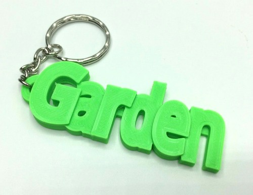 House, Garage, Door, Shed, Conservatory, Backdoor Chunky Name Keyring Design - Picture 11 of 13