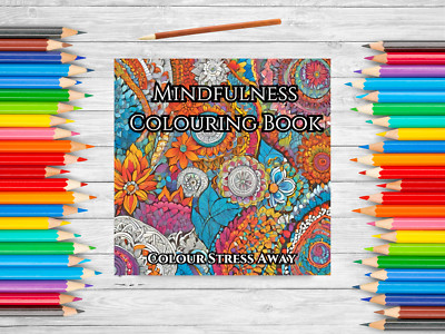 Mindfulness Adult Colouring Book Zen Doodles To Help Ease Stress
