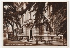 FRASCATI - ROMA - HOTEL TUSCULUM - INGRESSO - VIAGG. 1955 -16535-