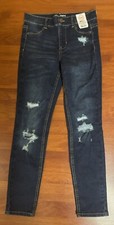 Wonder Nation Girls Fashion Jegging Destructed Medium Wash L 10-12 NEW With Tag