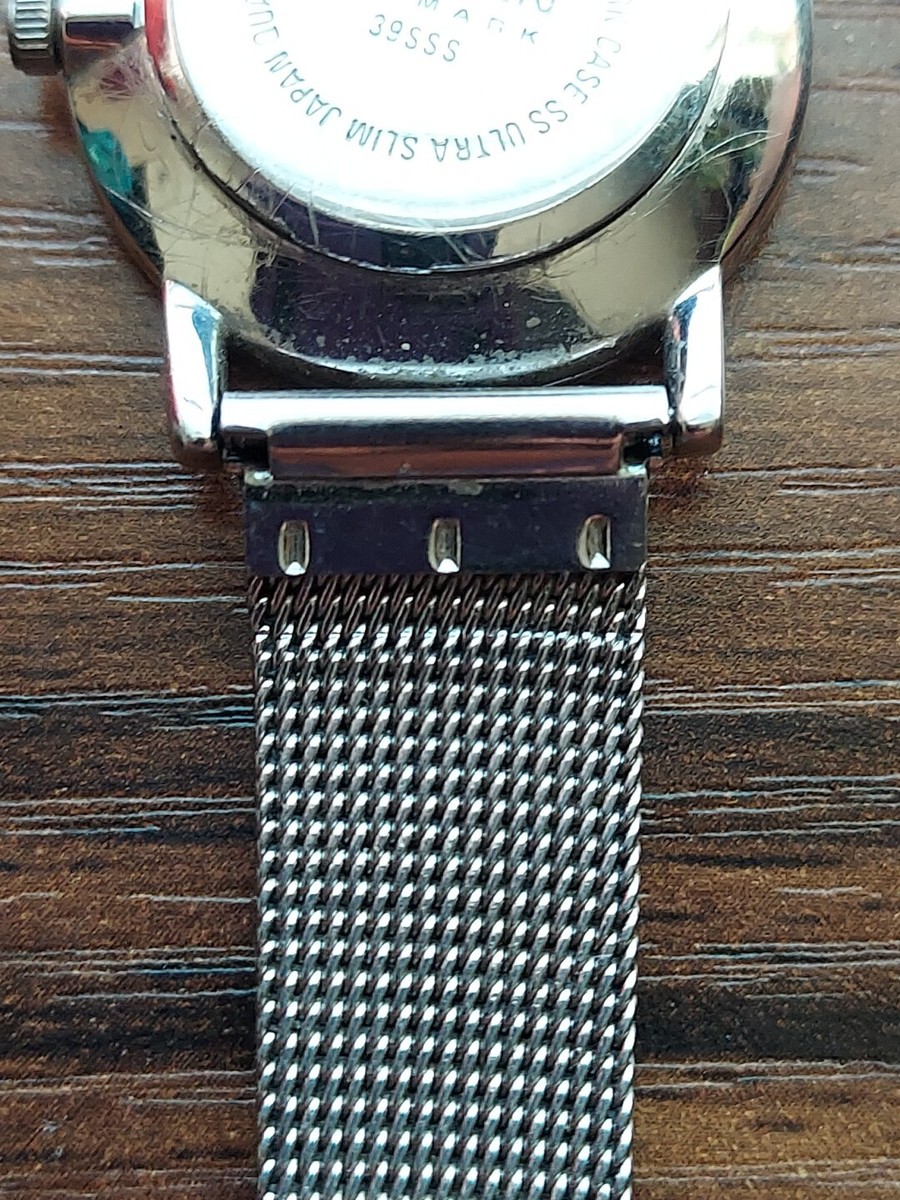 Skagen Womens 39SSS Quartz Watch Mesh Band Grey | eBay display picture 2
