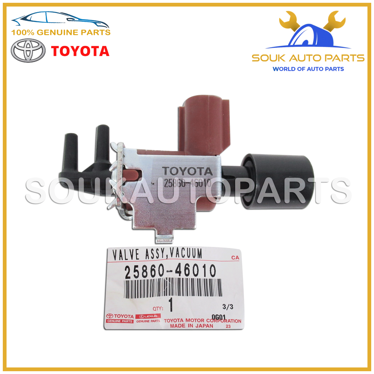 25860-46010 Genuine Toyota VACUUM SWITCHING VALVE 2586046010 OEM